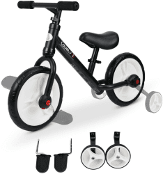HomCom Laufrad mit Stützräder 2-in-1