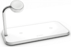 Zens Dual+Watch Aluminium Wireless Charger weiß