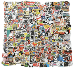 Willingood Aufkleber 200 Stück Wasserdicht Vinyl Stickers Graffiti Style Decals für Auto Motorräder Fahrrad Skateboard Snowboard Gepäck Laptop Aufkleber MacBook iPad und mehr 200 Stuck