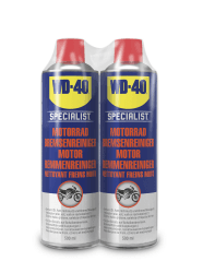 WD-40 Specialist Motorrad Bremsenreiniger (2x500ml), erhält Bremsleistung, verringert Quietschen