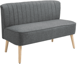 HomCom 2-Sitzer Stoffsofa 117x56,5x77cm