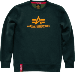 Alpha Industries Basic Sweater green/yellow (178302-353)