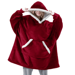 Übergroße Sherpa Hoodie Sweatshirt Decke Damen Weiche Warme Riesen Hoodie Kuschel Kapuzenpullover-Decke Super Weich und Bequem Geeignet für Erwachsene, Männer, Frauen, Jugendliche