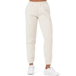 Smith & Solo Jogginghose Damen – Baumwolle Frauen Winter Sporthose, Laufhosen Fitness High Waist, Sweatpants Freizeithose Lang, Jogging Hose Trainingshose Warme Modern M Creme