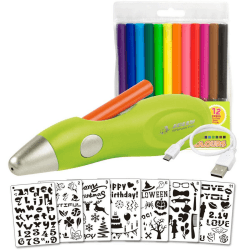 Jolly Airbrush Fun | Farben sprühen für Kinder | Ungiftig (Airbrush), 20-teiliges Set, grün