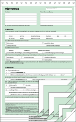 SIGEL MV480/25 Mietverträge mit Hausordnung, selbstdurchschreibend, 4x2 Blatt, DIN A4, 25 Stück