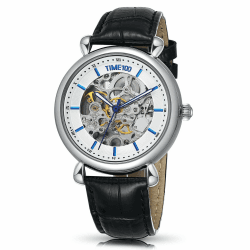 Herrenuhr Business Style Metall Band Armbanduhr Schwarz-3