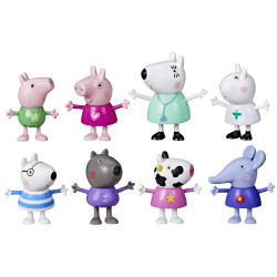 Peppa Pig Dr. Polar Bears Besuch bei Peppa und ihren Freunden Figurenpack, Vorschulspielzeug, enthält 8 Figuren, ab 3 Jahren[Exklusiv bei Amazon]