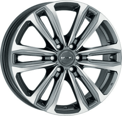 MAK Wheels Safari6 8x18 Gun Metal - Mirror Face