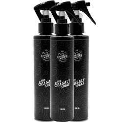 Charlemagne Sea Salt Spray Hair 3er Set - Salzspray für Haare (3 x 200ml) - Salzwasserspray Haare - Meersalzspray Matt Haarspray Männer - Volumenspray Texture Spray Haare - Matte Salt Water Spray