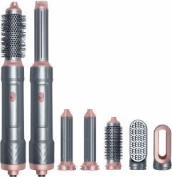 5 in 1 Auto Wrap Hairstyler,TANSHINE Rundbürstenföhn Heißluftbürste Volumen Fföhnbürste Warmluftbürste Set,Haar Lockenstab Rotierend Automatisch Föhn Locken und Glätteisen,Hot Air Blow Dryer Brush 5 in 1(lockenwickler)