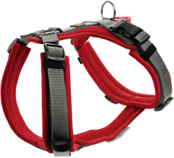 HUNTER Hundegeschirr Maldon M-L rot grau