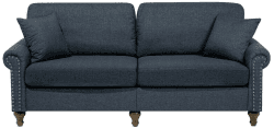 Beliani Otra 3-Seater Dark Grey