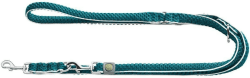 HUNTER Verstellbare Führleine Hilo türkis 25mm/200cm