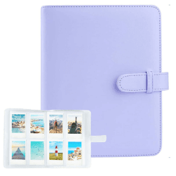 Fotoalbum with 256 Taschen, EAAERR Fotoalbum passend für 3.93 Inch Film(5.8cm*8.8cm) Fujifilm Instax Mini 9/Mini 8 / Mini 25 / Mini 11 / Mini Link Drucker, Polaroid Snap PIC-300 (Violett)