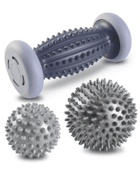 BOENFU Fussmassageroller Fersensporn Igelball Fußmassage Massageroller Für Füsse Fuss Massage Ball [3er Set] Innovativer Fußmassageroller Fuß Igelball zur Linderung von Muskelkater