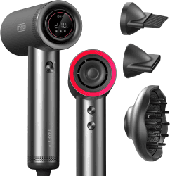 TYMO Haartrockner mit Diffusor für lockiges Haar, 1500W Professioneller Föhn Locken, 110.000 U/min schneller Ionen Haartrockner, 4 Temperaturen und 3 Geschwindigkeiten, mit 8 ft Kabel.