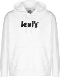 Levi's Relaxed Graphic Graphic Serif Hoodie (38479) white/black