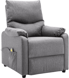 vidaXL Massage Chair Electric Grey