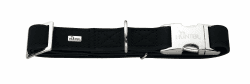 HUNTER SOFTIE ALU-STRONG Hundehalsung, Hundehalsband, Kunstleder, Aluminium Klickverschluss, M, schwarz