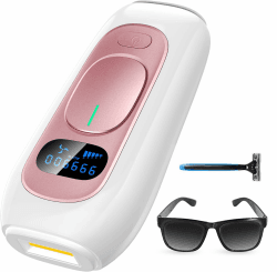 AMINZER IPL Geräte Haarentfernung Laser mit 5 Energiestufen, Haarentfernungsgerät mit 999,900 Lichtimpulse und 2 Modi für Heimgebrauch Körper Achseln Gesicht Bikini