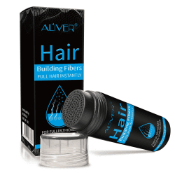Haarpulver zur Haarverdichtung Mittelbraun Streuhaar Schütthaar mit Soforteffekt bei Geheimratsecken, Haarausfall und lichtem Haar 27.5G (Marrón medio)