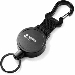 FABACH Schlüsselrolle Schlüsselanhänger ausziehbar - Jojo Schlüsselband mit Stahlseil - Einziehbarer Kartenhalter Ausweis Clip - Schlüssel Zipper und Ski Karten Halter für Hose und Gürtel Business (Medium-Use)