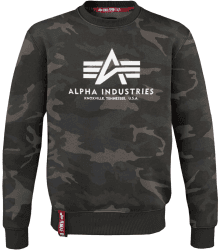 Alpha Industries Basic Camo Sweatshirt (178302C) camo black