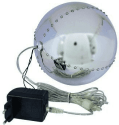Europalms LED Snowball (15cm) eisblau