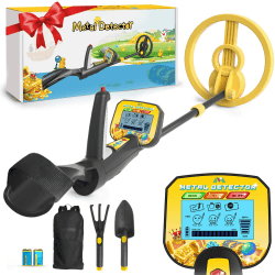 Metalldetektor Kinder, HYTIREBY Metalldetektor für Kinder mit LCD Display und Wasserdichter Suchspule, 7.5'' Hochempfindlicher Metalldetektor und DISC-Modus für Anfänger zur Schatzsuche, Geschenk