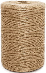 Abio Jute-Schnur 2-3mm Jutegarn Schnur reissfest 100% Natur Jute Kordel Deko Paketschnur Naturfaser Dekoration Verpackung Bindegarn Hanfschnur Spagat Hanfband Juteband Floristik (300m, Natur)