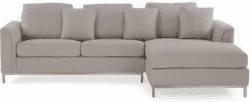 Beliani OSLO Polsterbezug beige linksseitig (93956-79423)