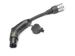 Juice Connector, Typ 2 Ladekabel Adapter für Elektrofahrzeuge, Ladekabel Typ 2 Adapter Ladelösung mit Automatischer Anpassung, Kompatibel mit der Juice Booster 3 air Mobile Wallbox 11Kw