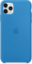 Apple Silikon Case (iPhone 11 Pro Max) Surfblau