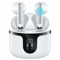 Tiuieyin Bluetooth Kopfhörer, Kopfhörer Kabellos Bluetooth 5.3 In Ear mit LED-Anzeige,4 HD Mikrofon, 50 Stunden Immersiver Deep Bass Ohrhörer, IP7 wasserdichte kabellose Kopfhörer für Sport/Arbeit