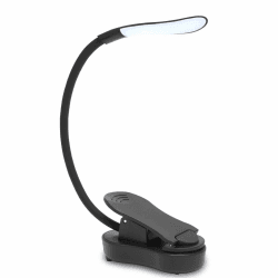 Anmossi Leselampe Buch,Buchlampe mit 7 LEDs,3 Modus,Touch-Steuerung,Dimmbar,USB Wiederaufladbar,Flexibel Led Klemmleuchte,Augenpflege Leselampe Buch für Bett,Buch,Laptop,Nachtlesen.