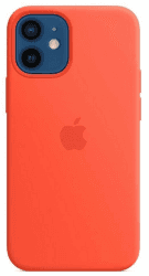 Apple Silikon Case mit MagSafe (iPhone 12 mini) Leuchtorange