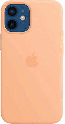 Apple Silikon Case mit MagSafe (iPhone 12 mini) Cantaloupe