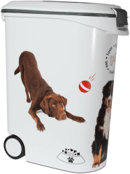 Curver Futtercontainer Hund 54l mit Rädern