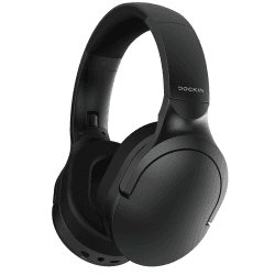 DOCKIN D Pure Bluetooth 5.0 Wireless Headphone, 45 Std Akkulaufzeit, Over Ear Kopfhörer Wireless, Bluetooth Headset mit Mikrofon, Kopfhörer mit passivem Noise Cancelling, kabellos, leicht & faltbar