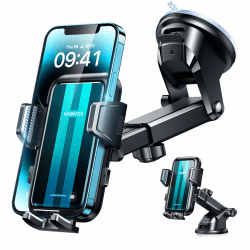 VANMASS【2023 Neueste & Stärkste】 Handyhalterung Auto Militär-Klasse Handy Halterung Auto【Über 20KG Saugkraft】 Armaturenbrett Scheibe Autohalterung LKW für iPhone 15 Pro Max 14 13 Samsung S23 Android Grün