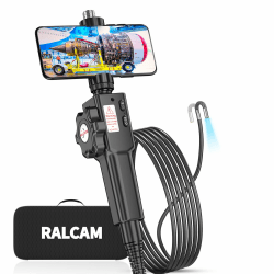 Ralcam Endoskopkamera mit Licht Camera - Inspektionskamera 8.5mm HD1080P Industrial Endoscope mit 8 Adjustable LED Digitales Endoskop 2m Flexible Kabel, für Android und IOS Smartphone (2M Kabel) F408A Endoskopkamera-8,5mm 2M Kabel