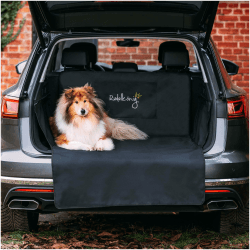 Rudelkönig Kofferraumschutz mit Ladekantenschutz - Wasserabweisend & Pflegeleicht - Auto Hundedecke mit Aufbewahrungstasche - Universale Schutzmatte für Hunde