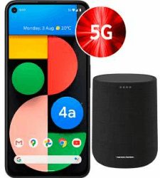 Google Pixel 4a 5G (6.2", FHD+, OLED, HDR, SD765G, 6/128GB, 12.2MP + 16MP, 3885mAh, NFC, Klinke, 168g) + Harman/Kardon Citation One MK1