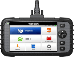TOPDON ArtiDiag 500 OBD2 Diagnosegerät Auto,4 Systemdiagnose/3 Service Funktionen/10 OBD2 Funktionen/Auto VIN, KFZ Fehlerauslesegerät für Motor/ABS/SRS/Getriebe, lebenslang Software-Update
