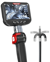 Ralcam Endoskopkamera mit Licht Endoscope Camera - Endoskop 6,2mm Inspektionskamera 4,3" HD 720P Rohrkamera, Kameras mit 6 LED, IP67 Wasserdicht 2m Flexible Kanalkamera Teleskopkamera Kfz Werkzeug