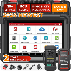 Launch X431 IMMO Plus Schlüsselanhänger-Programmiertool mit X431 PROG3, bidirektional, ECU-Codierung, über 39 Dienste, alle Systemdiagnosen, 2 Jahre kostenloses Update