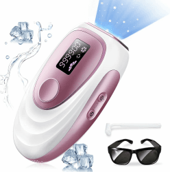 IPL Gerät Haarentfernung Laser mit Gefrierfunktion, 999,900 Lichtimpulse, 5 Energiestufen und 2 Modi, Haarentfernung für Männer, Frauen, Gesicht, Achseln, Beine, Körper