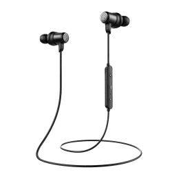 SoundPEATS Value Magnetic Kabellos Bluetooth 5.0 Kopfhörer Sporthelme mit Mikrofon IPX5 Hi-Fi Freisprech-Sound bis zu 7 Stunden Schwarz