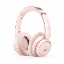 soundcore by Anker Q30 Bluetooth Kopfhörer, Hybrid Active Geräuschisolierung, Individuelle Modi, Hi-Res Sound, EQ in App, 40h Akku, bequemer Halt, Verbindung von 2 Geräten (rosa)